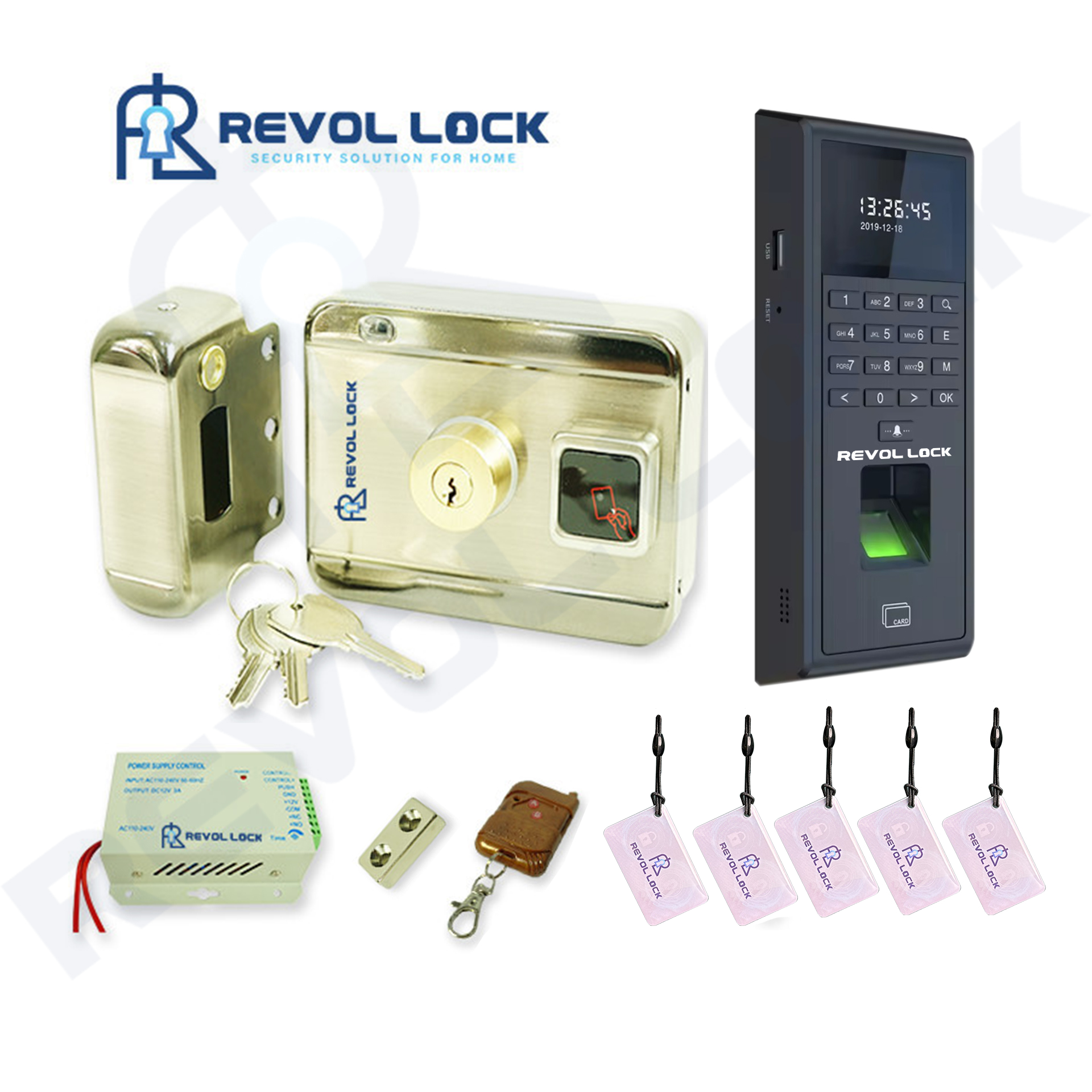 Khóa cổng vân tay Revol Lock PLUS-RV1B